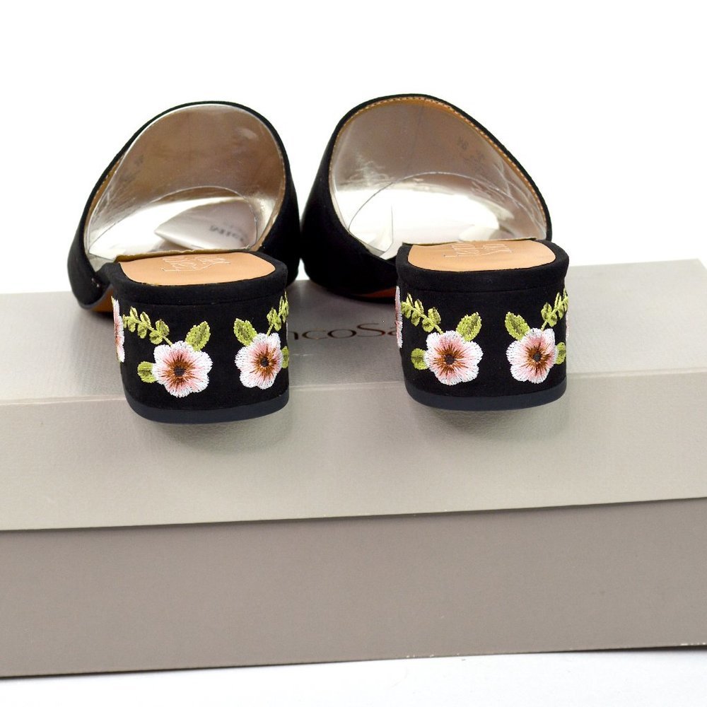 NWT FRANCO SARTO EMROIDERED TEMPEST MULES 7M , 10M - Picture 3 of 4